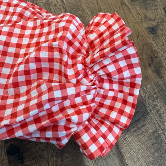 New Printfresh Rosalita Tiered Puff Sleeve Dress Garden Gingham Women's Size XL - Picture 9 of 11